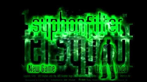 Syphon Filter Title Screen (PS1)