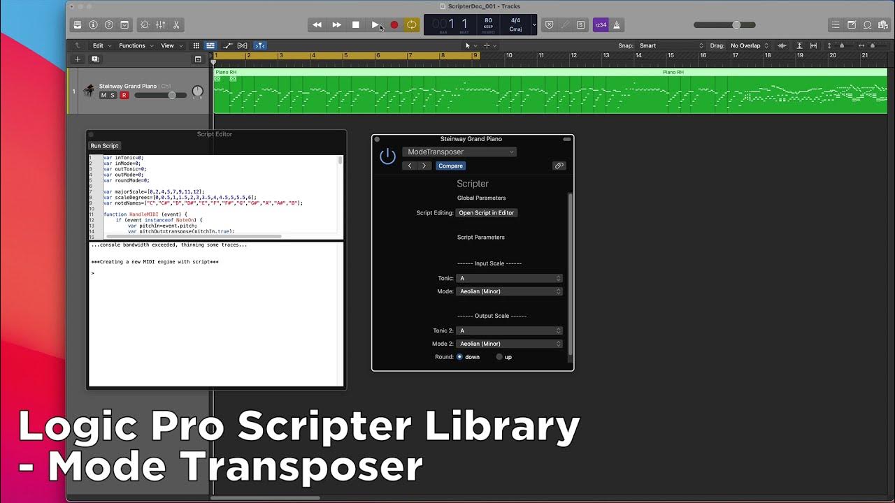 Logic Pro Scripter Mode Transposer YouTube