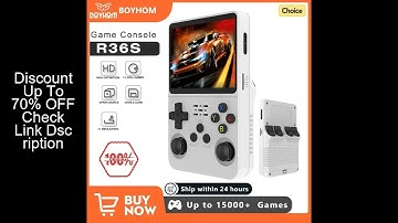 Open Source R36S Retro Handheld Video Game Console Linux System 3.5 Inch IPS Screen Portable Pocket