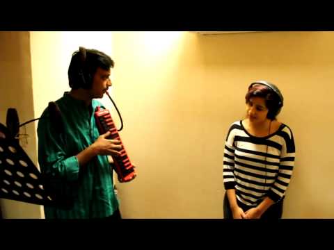 Shreya Ghoshal At Recording Studio