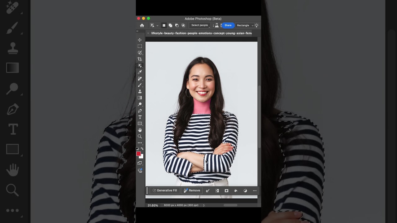 Generative AI in Photoshop: Auto Change Clothes Using Object Selection Tool