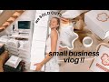 SMALL BUSINESS VLOG | pack orders with me + we SOLD OUT again! 🙊