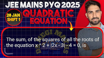 The sum, of the squares of all the roots of the equation x ^ 2 + |2x - 3| - 4 = 0, is