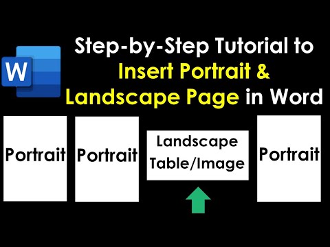 How To Make One Page Landscape In Word Office 365?