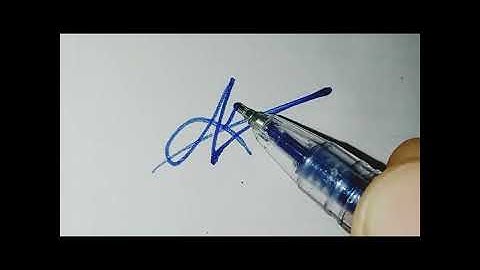 Stylish signature of letter A 🥰 Comment your name 🥰 How to sign various names 🤩