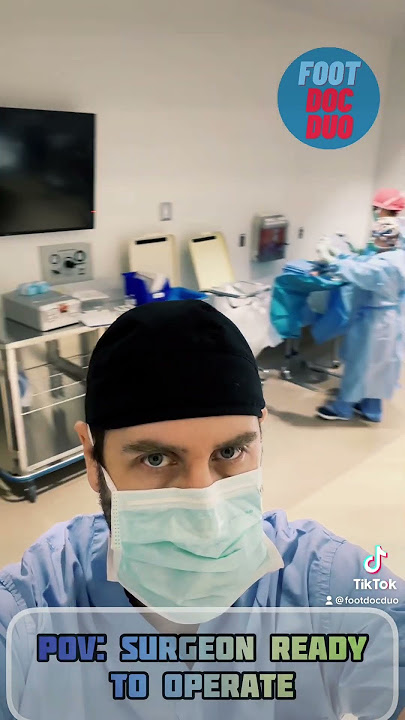 POV: Surgeon ready to operate #podiatrist #footdoctor #doctor #footdocduo