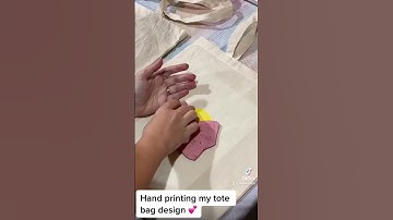 Lino Printing Coffee Tote Bags