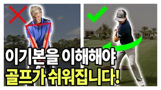 골프 똑딱이로 시작하면 힘 빼는데 3년 버립니다. | 골프기본기 EP 1. 골프개념, 로테이션