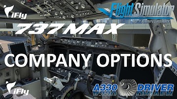 iFly 737 MAX: A detailled look at the COMPANY OPTIONS | Real 737 Pilot