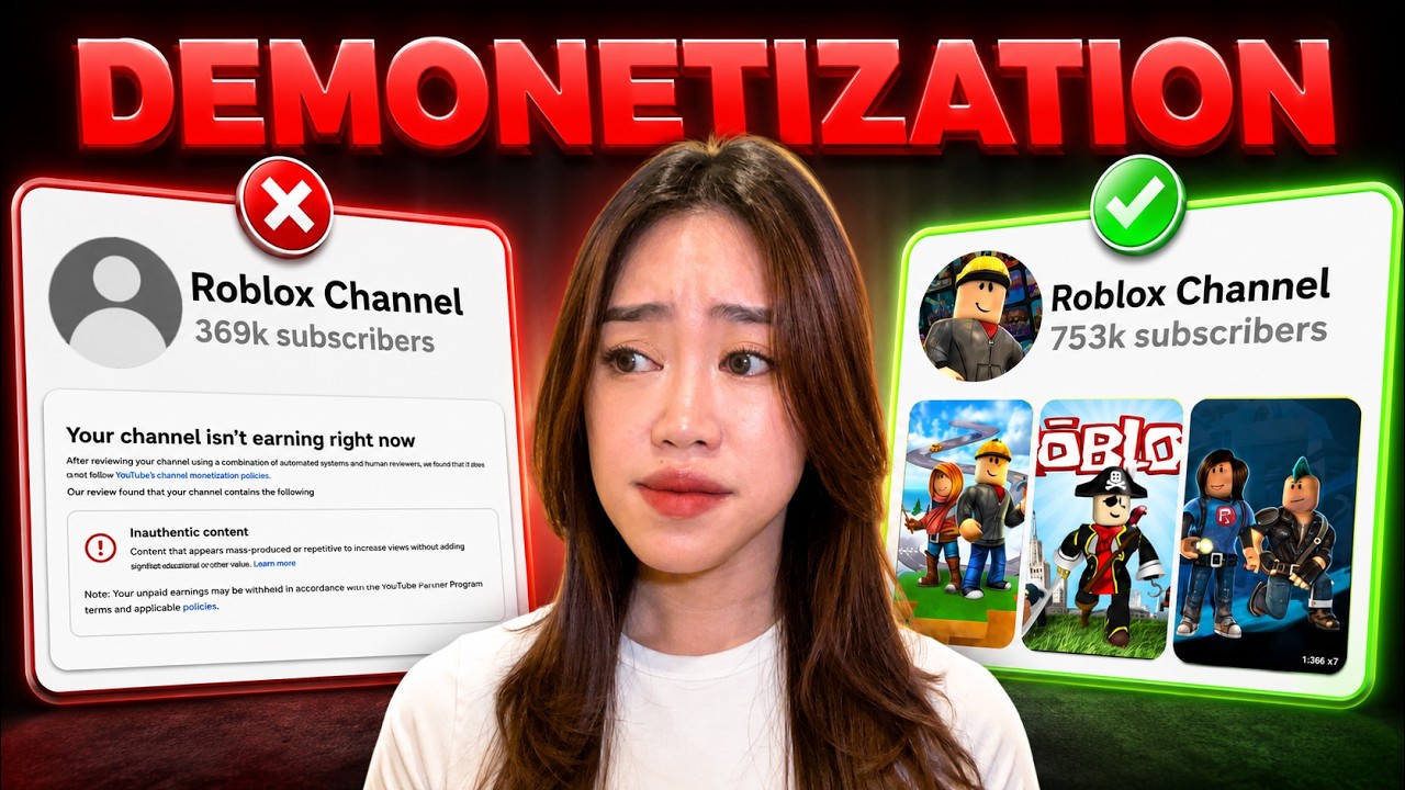 YouTube Is Demonetizing ROBLOX Channels!