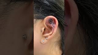 Flower Ear Cuff Tattoo design