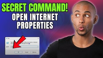 Secret Command to Open Internet Properties on Windows 10/11