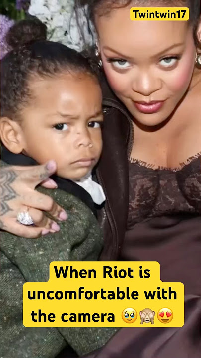 Riot is uncomfortable with cameras 🥹😍#rihanna #youtubeshorts #love #motherlove #viralvideo