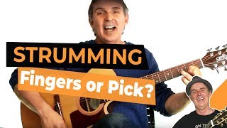 Download Lagu Should I Strum With My Fingers Or A Pick? Basic Guitar Lessons For Beginners MP3