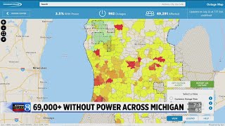 Severe storms cause power outages in West Michigan