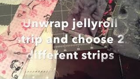 Strip set jelly roll 2.5 inch precut - 4 patch block