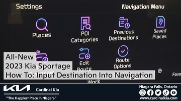 All-New 2023 Kia Sportage | How To Input Destination Into Your Navigation!