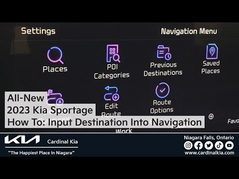 CK | All-New 2023 Kia Sportage | How To Input Destination Into Your Navigation!