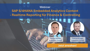 SAP S/4HANA Embedded Analytics Content: Realtime Reporting für Finance & Controlling