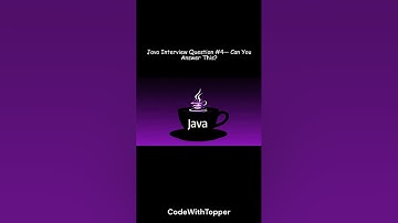 Only 1% Can Solve This Java Interview Question 💻🔥 | Java Coding Shorts #4