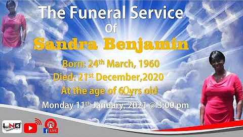 The Funeral Service of Sandra Benjamin