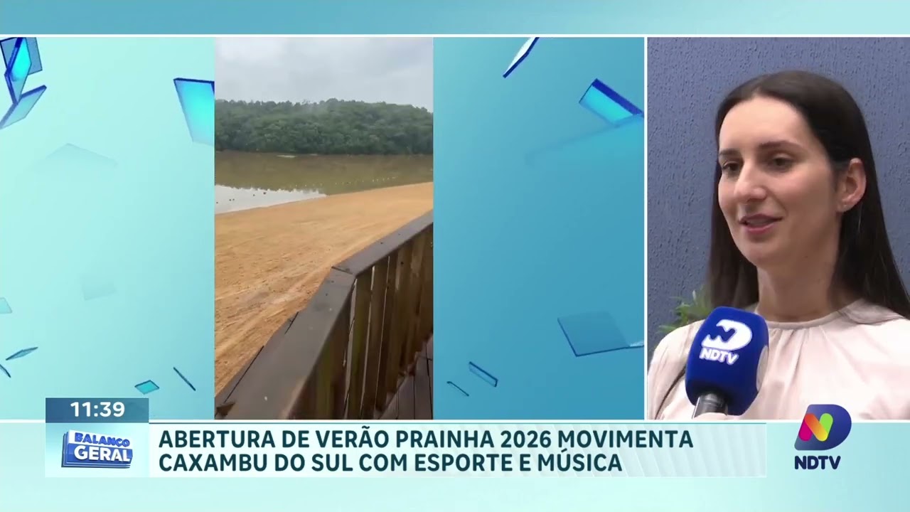 Caxambu do Sul prepara abertura de verão na Prainha 2026