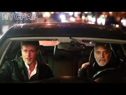 Brad Pitt And  George Clooney Films Apple TV+ Thriller Wolves In Chinatown, NYC