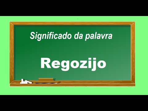 Significado da palavra Regozijo - YouTube