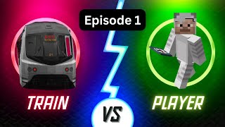 [Split Screen] Race the Tube - The Beginning (Double Race) - Minecraft Transit Railway