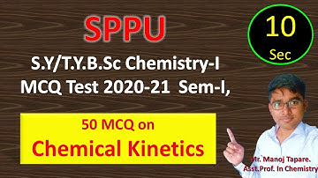 50 MCQ On Chemical Kinetics  (50 MCQ for practice only)