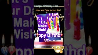 Happy Birthday Tinahappy Birthday Song29Th November Birthday Stauts Happy Birthday Video