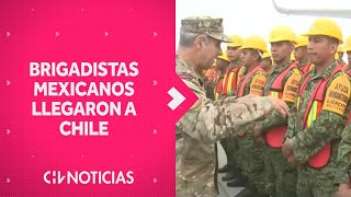 150 BRIGADISTAS MEXICANOS arribaron al Biobío para ayudar al combate de incendios forestales