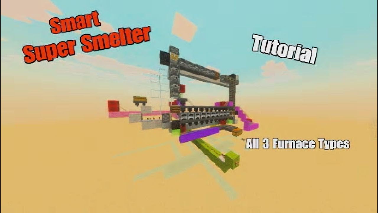 Super Smelter Tutorial : Minecraft Bedrock