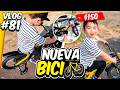 Le compramos su primera bicicleta en un mall japonés