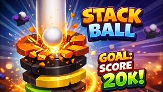 Stack Ball Jump 3D Game #shorts #gameplay #shortsfeed #3DGame screenshot 2
