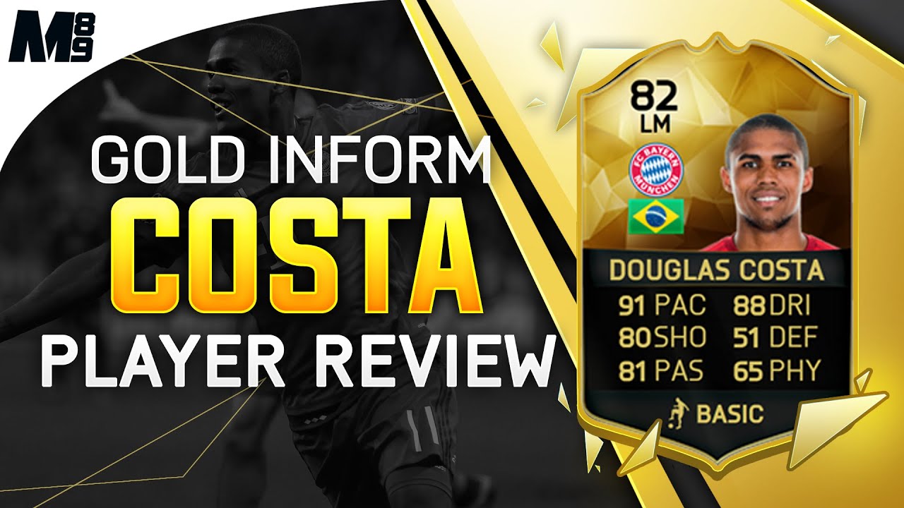 FIFA 16 IF DOUGLAS COSTA REVIEW (82) FIFA 16 Ultimate Team Player Review + In Game Stats