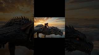 Dragon Rider at Sunset | Epic Fantasy Flight