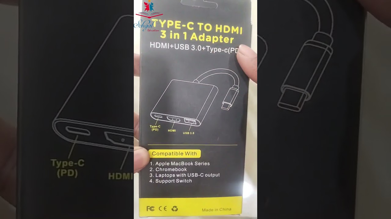 3 in 1 Type C Usb-C Hdmi Usb 3.0 Adapter Hub