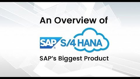 SAP S/4HANA INTRODUCTION BY KELECHI KELLY ADIELE