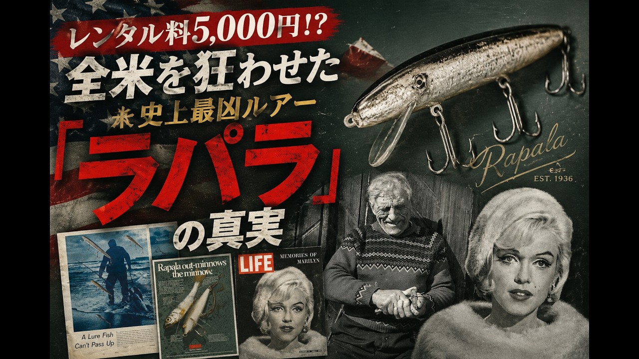 レンタル料5,000円!? 全米を狂わせた史上最凶ルアー『ラパラ』の真実