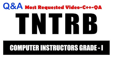 TNTRB|#TRB-CS-C++-Q&A  with explanation in Tamil-#TRB-CS-C++ Program- Requested Video-#online Tamila