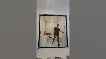 cửa nhôm lùa slim 3 cánh | lùa tự do...!!! #slimbeehome