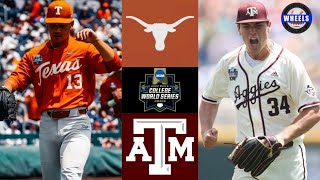 #9 Texas vs #5 Texas A&M | College World Series Elimination Game | 2022 College Baseball Highlights