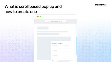 How to Create Scroll-Based Popups in MakeForms 2.0