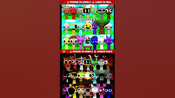 Sprunki 3D Models ♦️👀 Looks Incredibly Realistic 👁😄 vs Horror Phase - incredibox sprunki animation