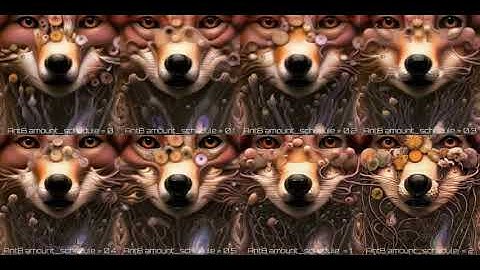 Deforum Animation -  2D Zoom IN Anti-Blur *amount_schedule* comparison