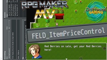 RPG Maker MV Tutorial - FELD Item Price Control Plugin Review - RPGMMV Tut