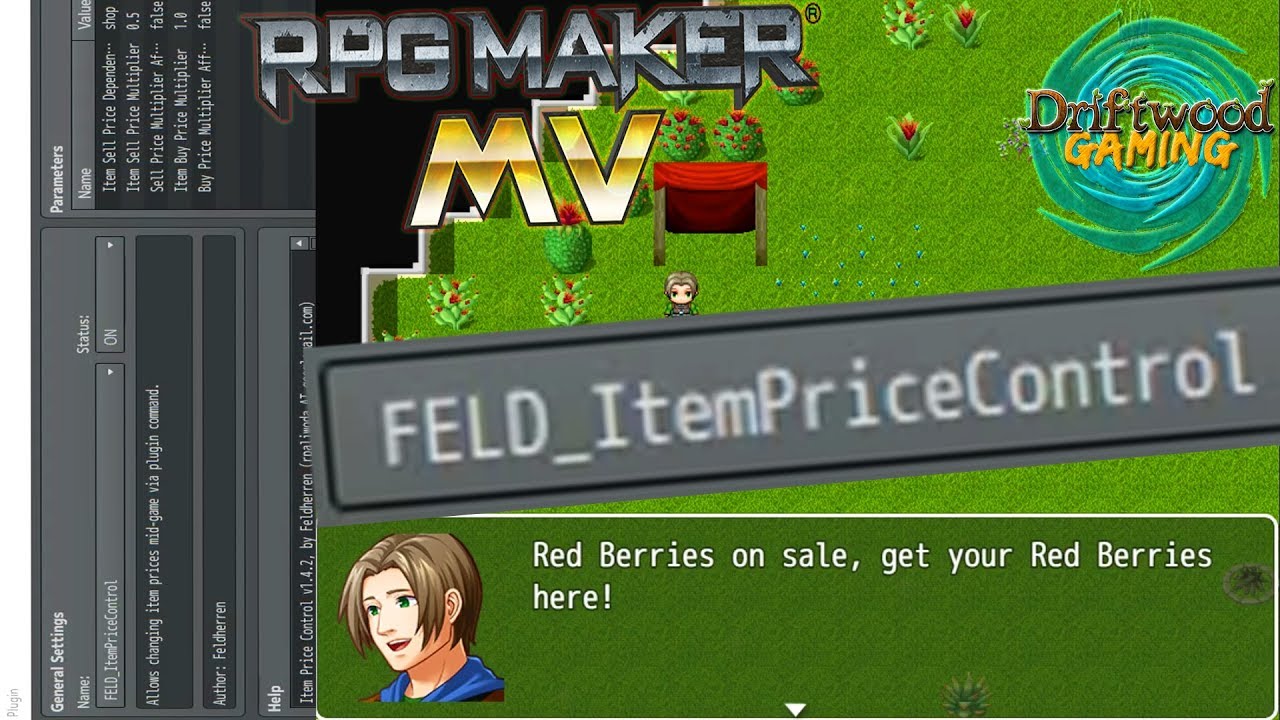 RPG Maker MV Tutorial - FELD Item Price Control Plugin Review - RPGMMV ...