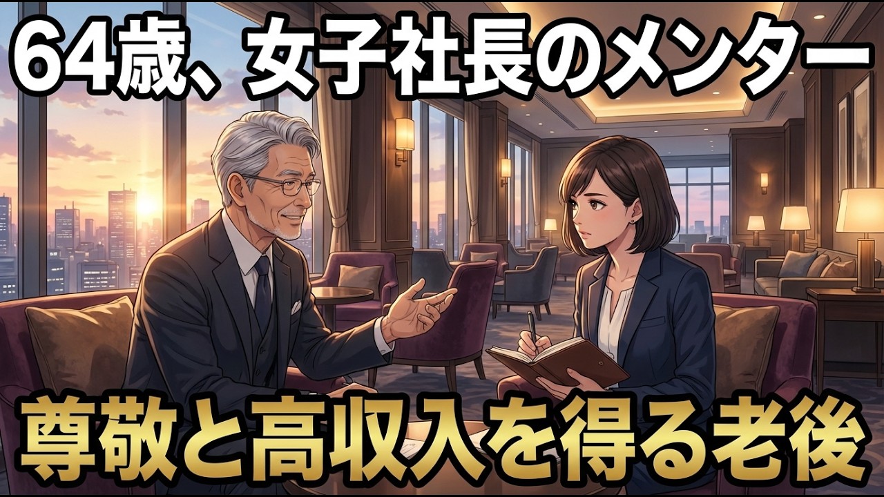 なぜその64歳男性は、若い女性社長たちから相談が絶えないのか？「パパ活」ではなく「メンター」として生きる勝ち組の思考【シニア朗読雑学】