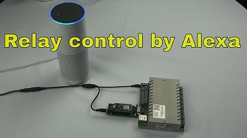 How to use Alexa Echo voice control module control relays